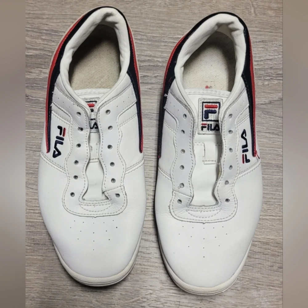 Fila Women's Original Fitness Athletic Sneakers White‎ Blue Red Size 7½